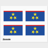 vlag van Vojvodina Rechthoekige Sticker (Vel)
