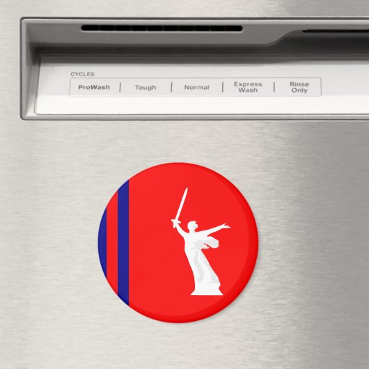 Vlag van Volgograd oblast Magnet (Insitu (Vaatwasser))