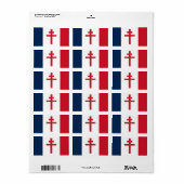 Vlag van Vrij Frankrijk Etiket (Full Sheet)