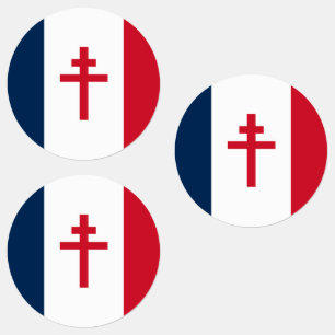 Vlag van Vrij Frankrijk Labels