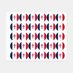 Vlag van Vrij Frankrijk Labels