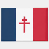 Vlag van Vrij Frankrijk Magneet (Voorkant)