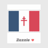 Vlag van Vrij Frankrijk Sticker (Vel)