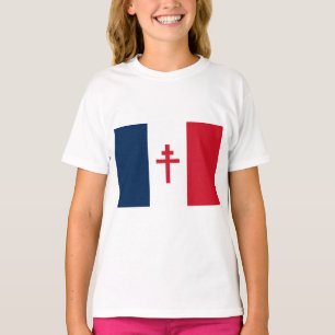 Vlag van Vrij Frankrijk T-shirt