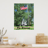 Vlag van vrijheid poster (Keuken)