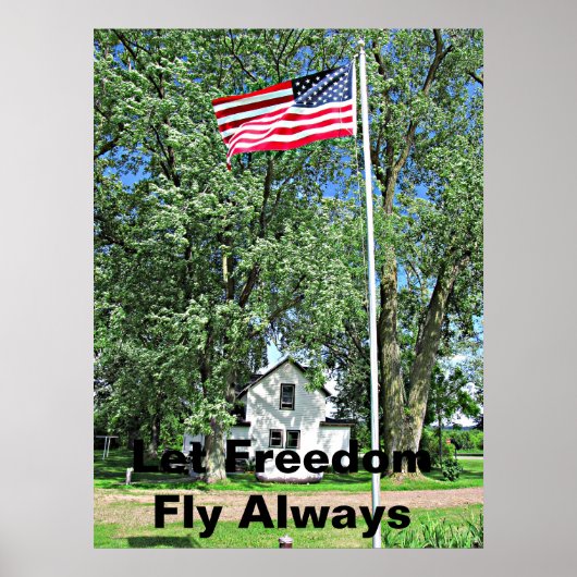 Vlag van vrijheid poster (Voorkant)