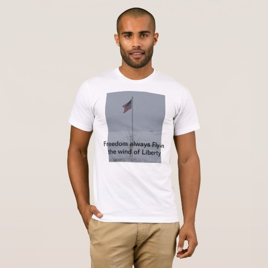 Vlag van vrijheid t-shirt (Voorkant volledig)