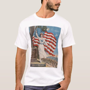 Vlag van vrijheid t-shirt