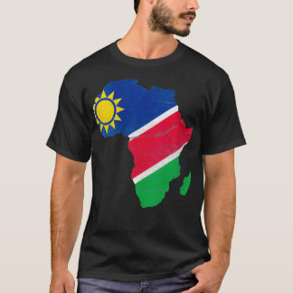 Vlag van vrouwen in Namibië Afrika Continent Silho T-shirt