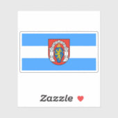 Vlag van Vukovar, Kroatië Sticker (Vel)