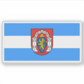 Vlag van Vukovar, Kroatië Sticker (Voorkant)