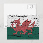 VLAG VAN WALEN BRIEFKAART (Voorkant / Achterkant)