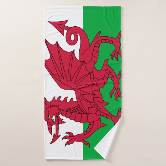 Vlag van Wales Badhanddoek (Badhanddoek)