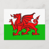 Vlag van Wales Briefkaart (Voorkant)