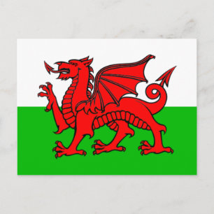 Vlag van Wales Briefkaart