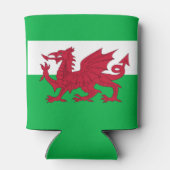 Vlag van Wales (Cymru) Blikjeskoeler (Achterkant)