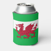 Vlag van Wales (Cymru) Blikjeskoeler (Blikje Achterkant)