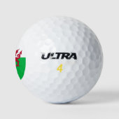 Vlag van Wales (Cymru) Golfballen (Logo)