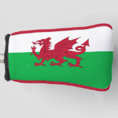 Vlag van Wales (Cymru) Golfheadcover (Voorkant)