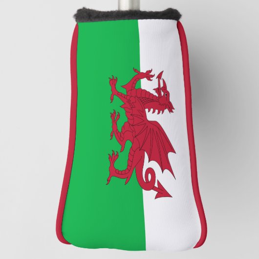 Vlag van Wales (Cymru) Golfheadcover (Draai 90)