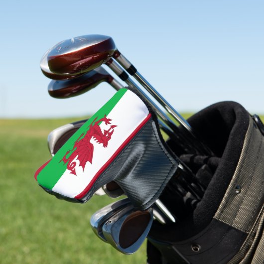 Vlag van Wales (Cymru) Golfheadcover (Insitu)