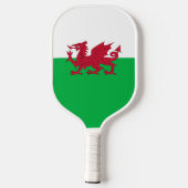 Vlag van Wales (Cymru) Pickleball Paddle (Achterkant)
