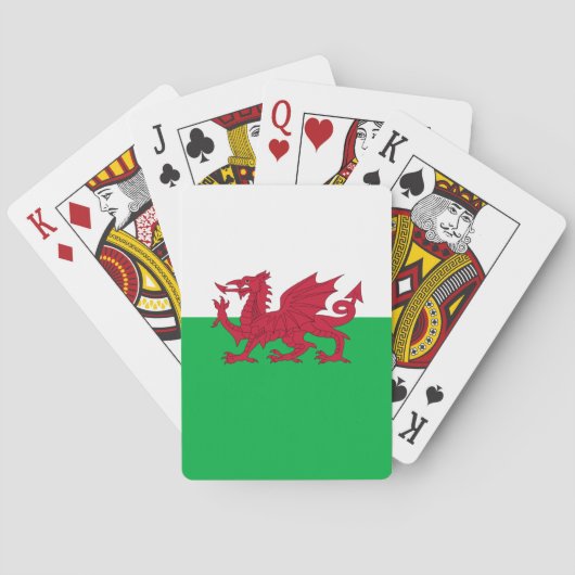 Vlag van Wales (Cymru) Pokerkaarten (Achterkant)
