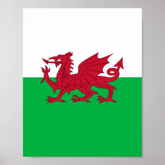Vlag van Wales (Cymru) Poster (Voorkant)