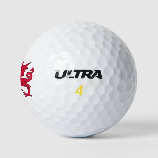 Vlag van Wales Golfballen (Logo)
