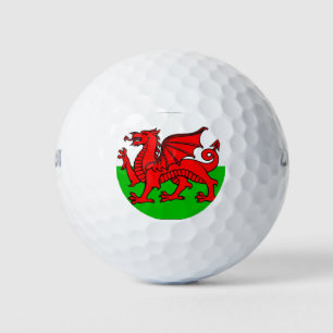 Vlag van Wales Golfballen