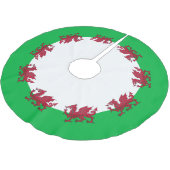 Vlag van Wales Kerstboom Rok (Gekanteld)
