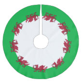Vlag van Wales Kerstboom Rok (Voorkant)
