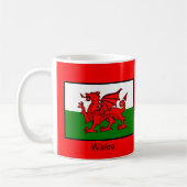 Vlag van Wales Koffiemok (Links)