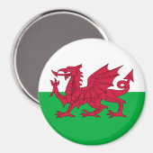 Vlag van Wales Magneet (Voorkant / Achterkant)