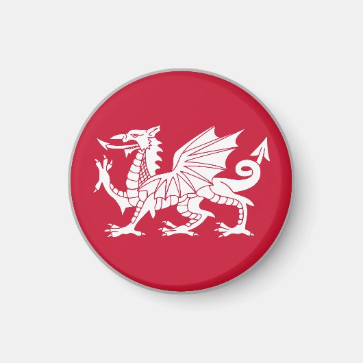 Vlag van Wales Magneet (Voorkant)