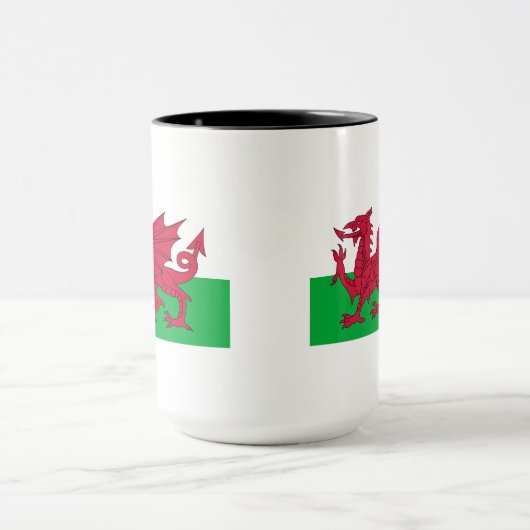 Vlag van Wales Mok (Midden)