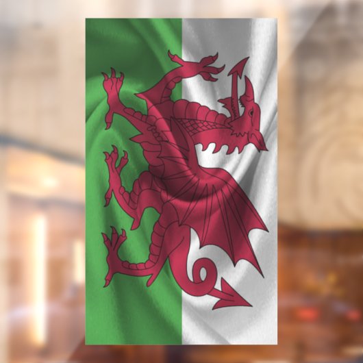 Vlag van Wales Raamsticker (Vel 2)