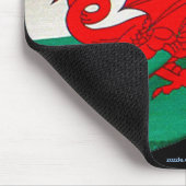Vlag van Wales Red Dragon Patriotic World Muismat (Hoek)