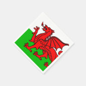 vlag van Wales Servet (Hoek)
