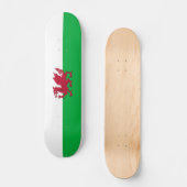 Vlag van Wales Skateboard (Voorkant)