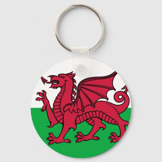 Vlag van Wales Sleutelhanger (Voorkant)
