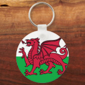 Vlag van Wales Sleutelhanger (Voorkant)