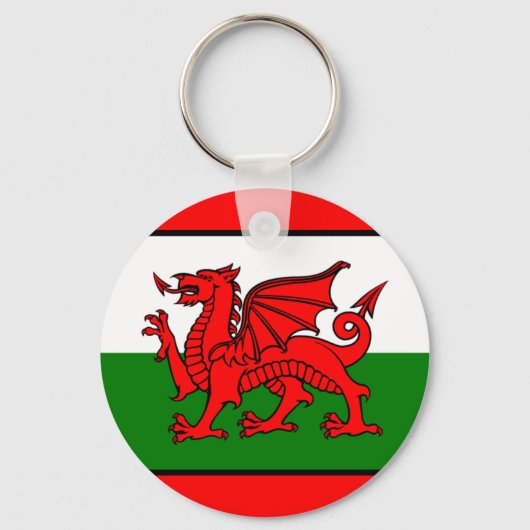 Vlag van Wales Sleutelhanger (Voorkant)