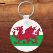 Vlag van Wales Sleutelhanger (Voorkant)