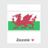 Vlag van Wales Sticker (Vel)