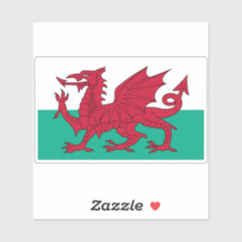 Vlag van Wales Sticker