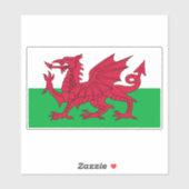 Vlag van Wales Sticker (Vel)