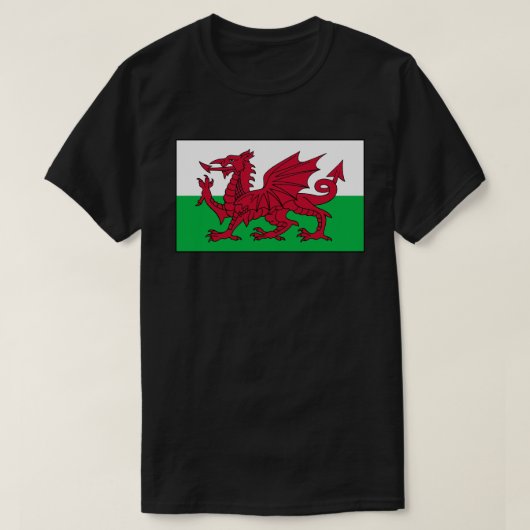 Vlag van Wales T-shirt (Design voorkant)