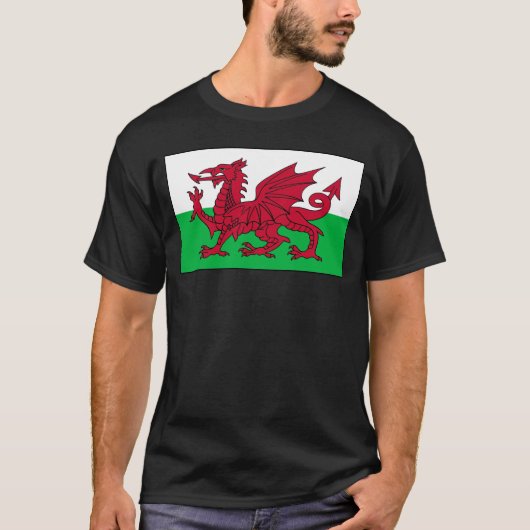 Vlag van Wales T-shirt (Voorkant)