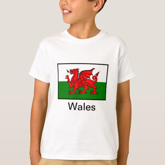 Vlag van Wales T-shirt (Voorkant)